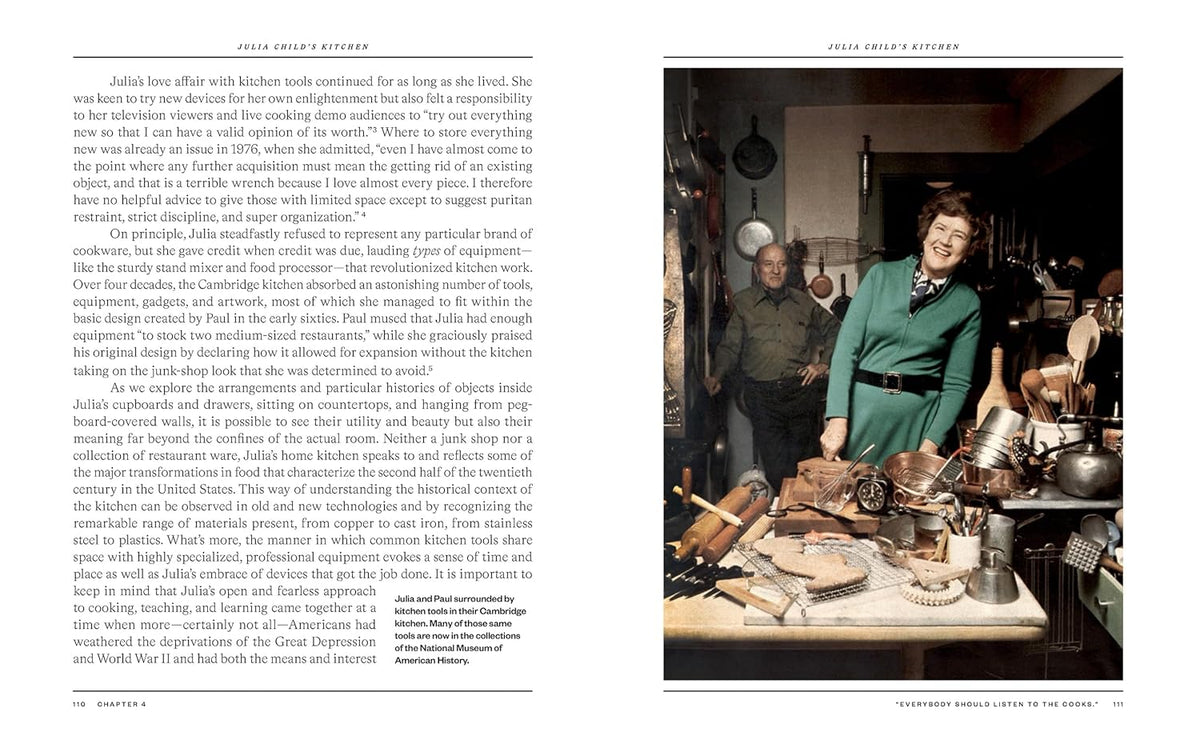 Julia Child's Kitchen: The Design, Tools, Stories, and Legacy of