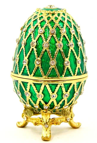 Small Egg Trinket Box with Stand