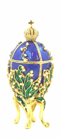 Lily of the Valley Egg Trinket Box