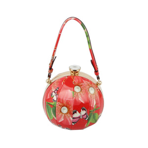 Floral Round Handbag