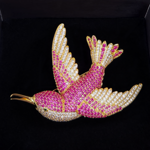 Hummingbird Brooch