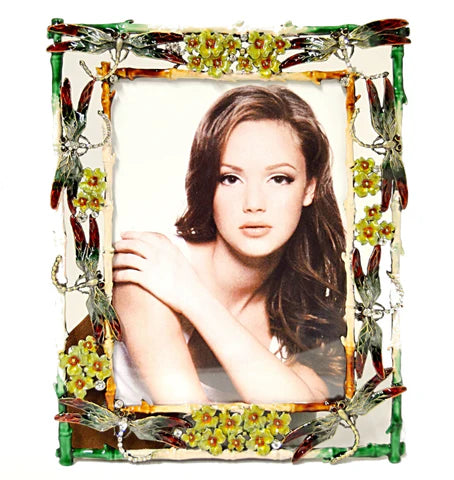 Floral Dragonfly Picture Frame