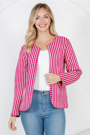 Tiger Print Quilted Jacket