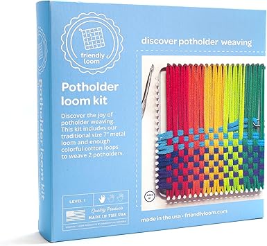 7” Traditional Potholder Weaving Kit