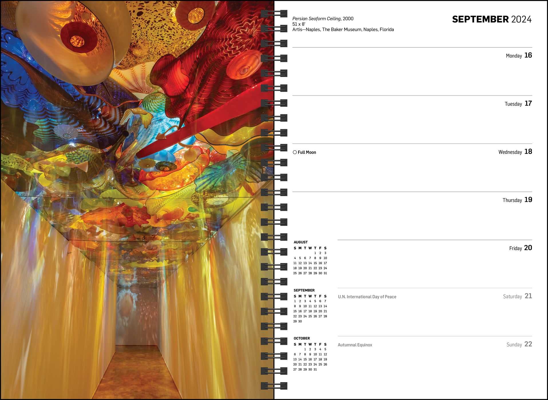 Chihuly 12-Month 2024 Softcover Weekly Planner Calendar