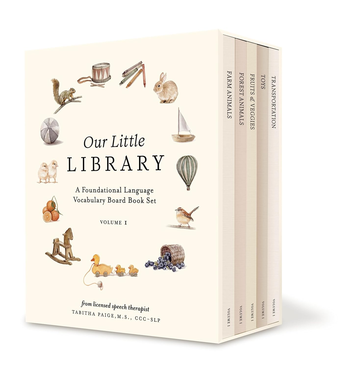 Our Little Library: A Foundational Language Vocabulary Board Book Set Vol. 1