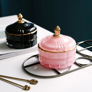 Glass Jewelry Jar