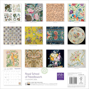 Royal School of Needlework Wall Calendar 2026