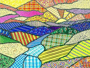 Quilted Appalachian Sunset - 500 Piece Puzzle