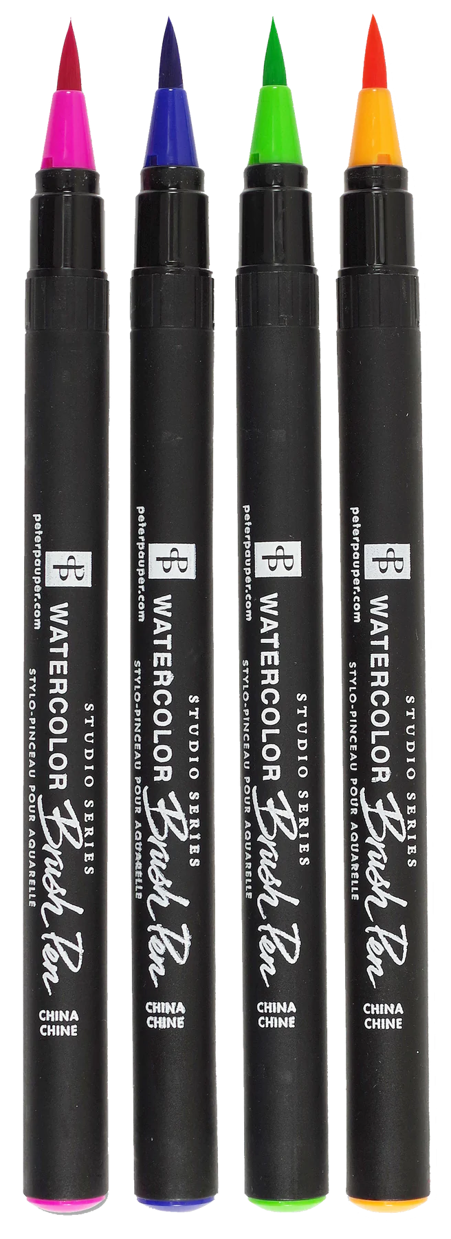 Water Color Bristle Brush Pen Set- 24 Colors