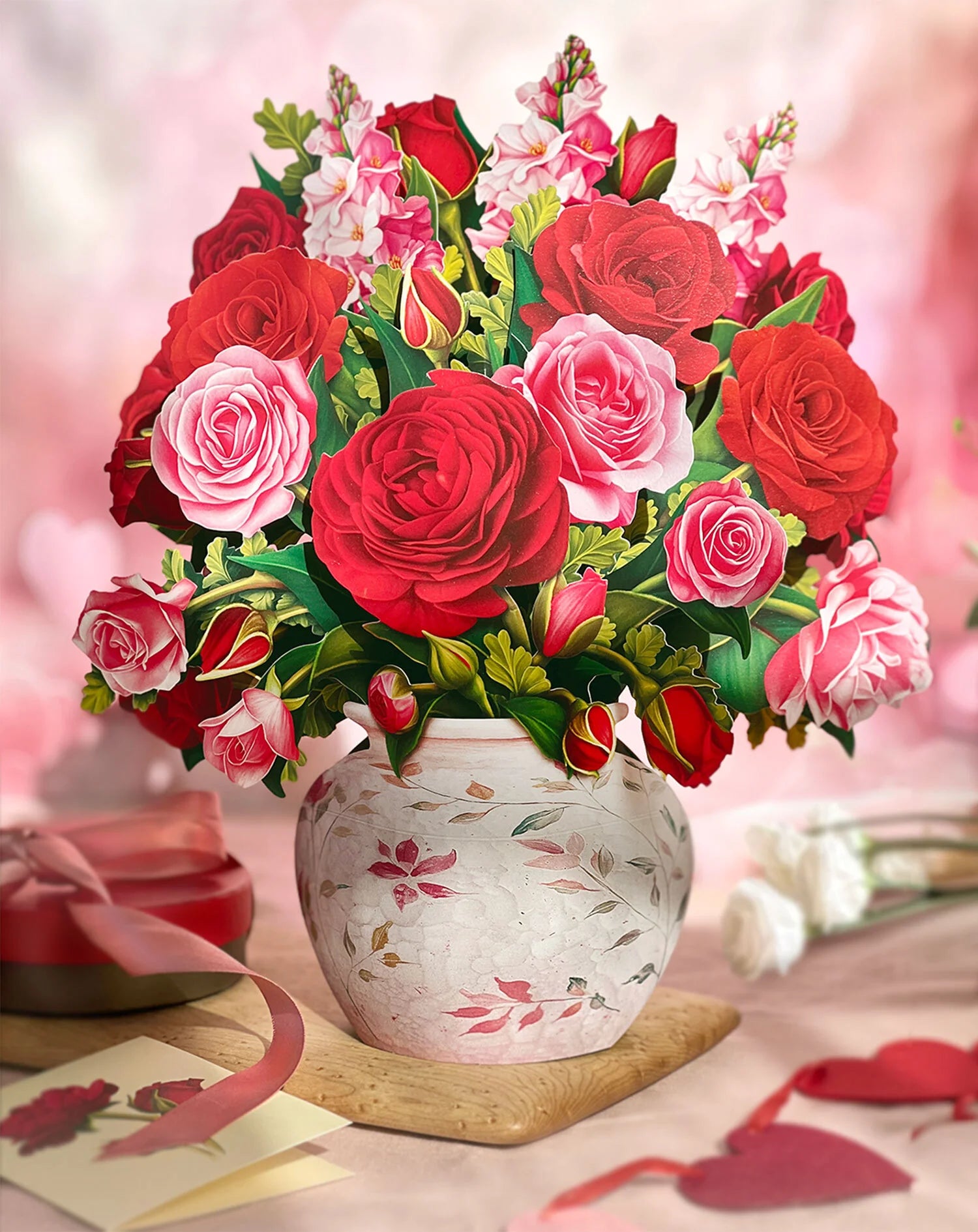 Blooming Roses Paper Flower Bouquet