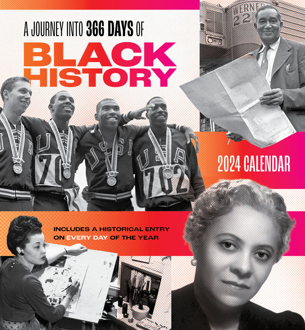 A Journey into 366 Days of Black History 2024 Wall Calendar