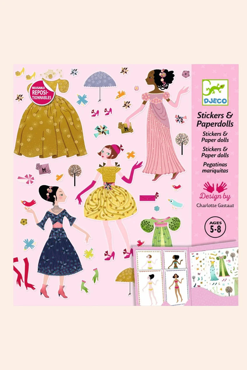 Dresses Through the Season Sticker & Paper dolls Set