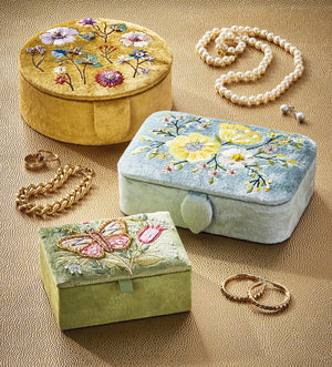 Embroidered Rectangle Box