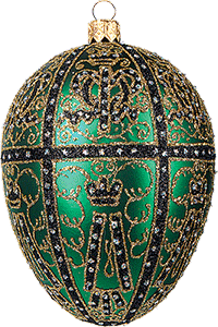Twelve Monogram Egg Ornament