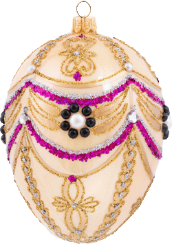 Pearl Girland Egg Ornament