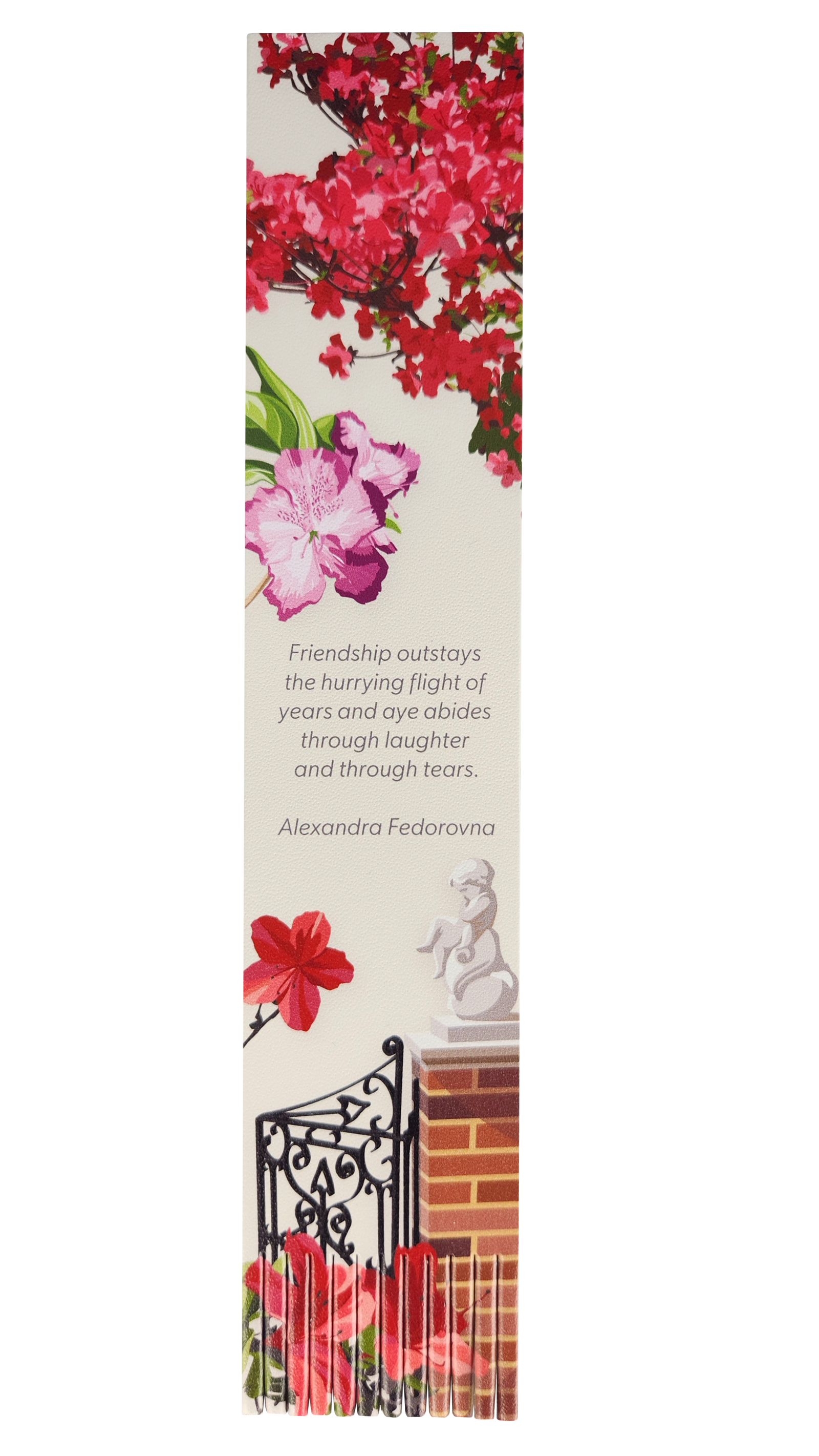 Friendship Quote Leather Bookmark