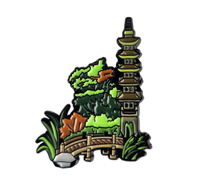 Japanese Garden Enamel Pin