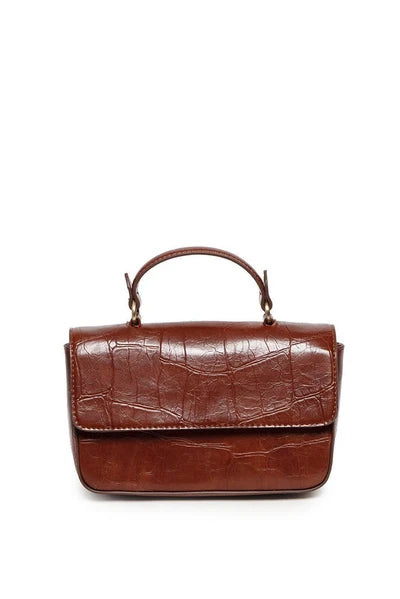 Wilma Faux Croc Crossbody