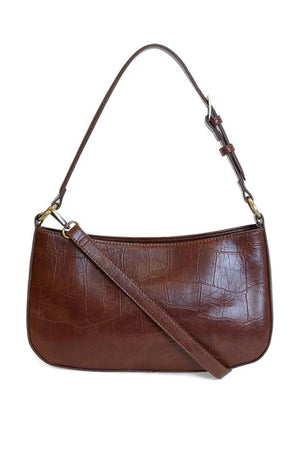 Faux Croc Hobo Shoulder/Crossbody Bag