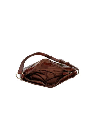 Faux Croc Hobo Shoulder/Crossbody Bag