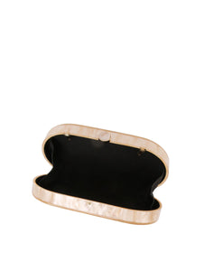 Art Deco Acrylic Oval Clutch