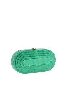 Art Deco Acrylic Oval Clutch