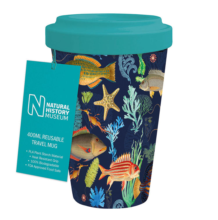 Natural History Museum Array of Marine Life Reusable Travel Mug