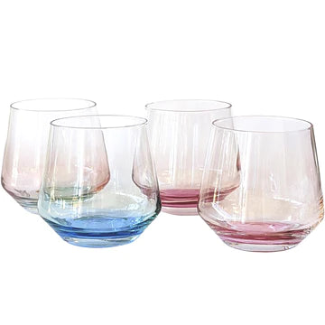 Mezclada Stemless Wine Glass Set