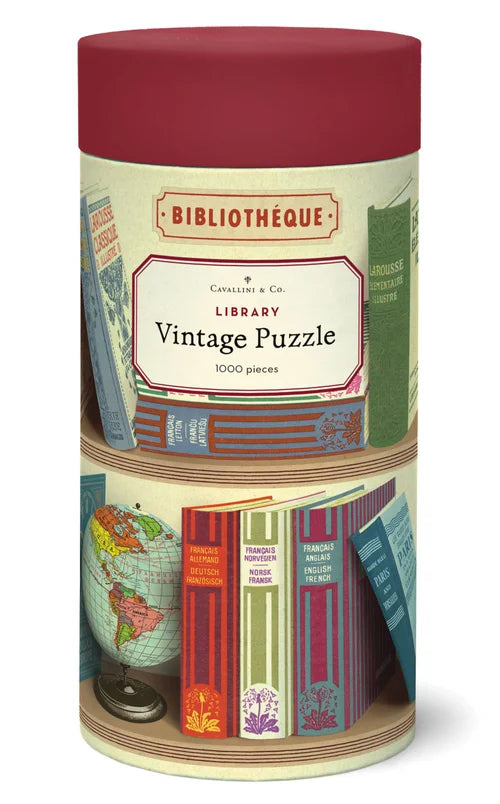 Bibliothèque Library Theme Vintage Puzzle