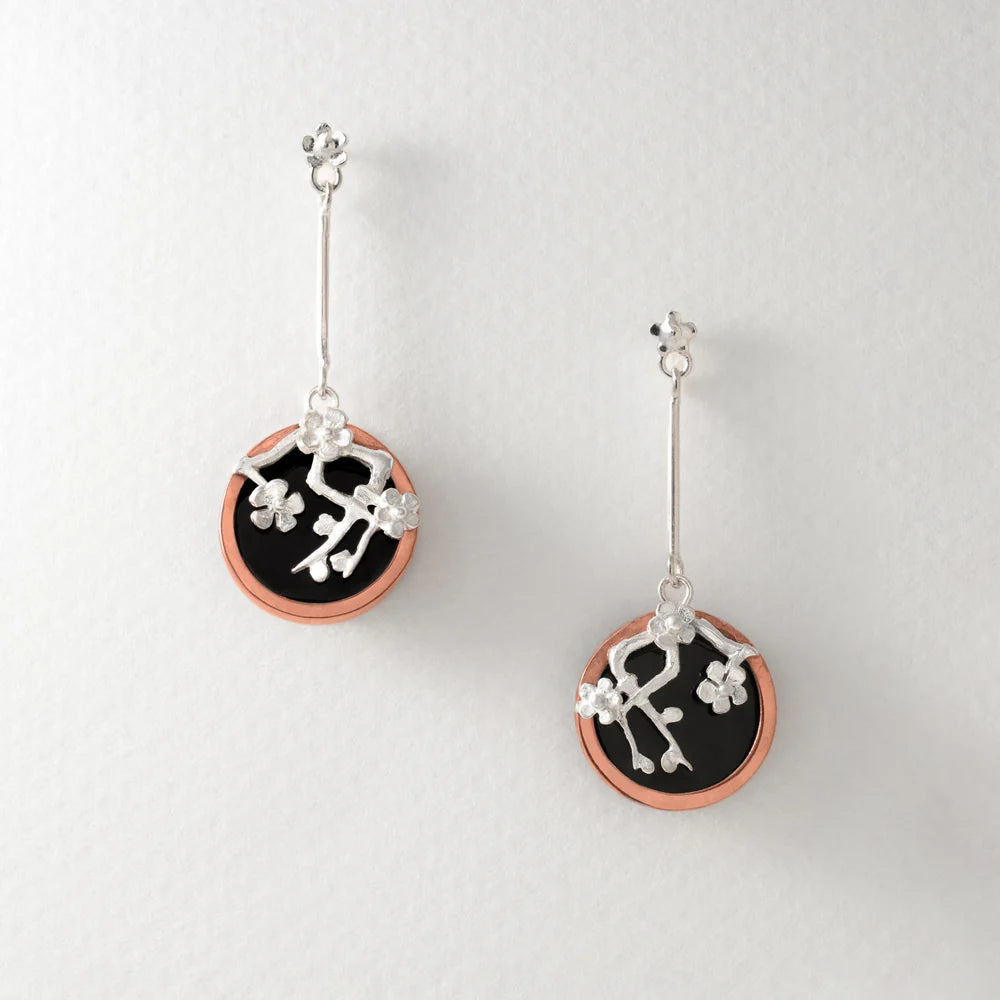 Urushi Cherry Blossom Earrings