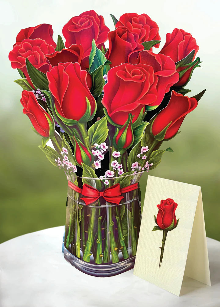 Red Roses  Paper Flower Bouquet