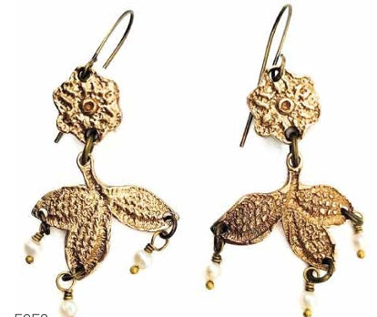 Flower & Pearls Earrings | Hydna of Scione