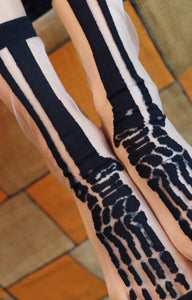 Sheer skeleton Socks