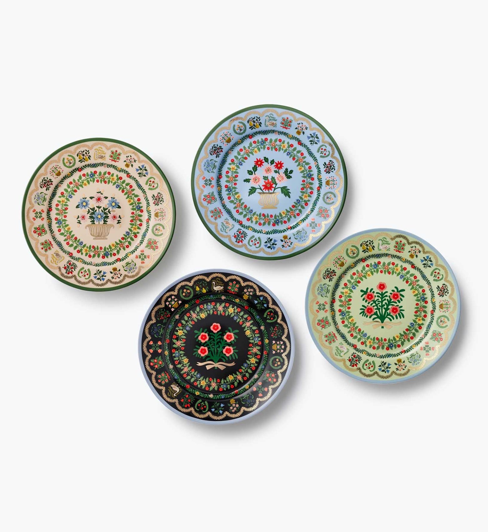 Porcelain Dessert Plate Set