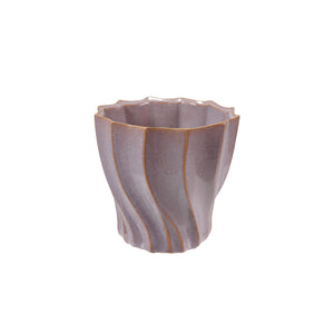 Swirled Stoneware Planter