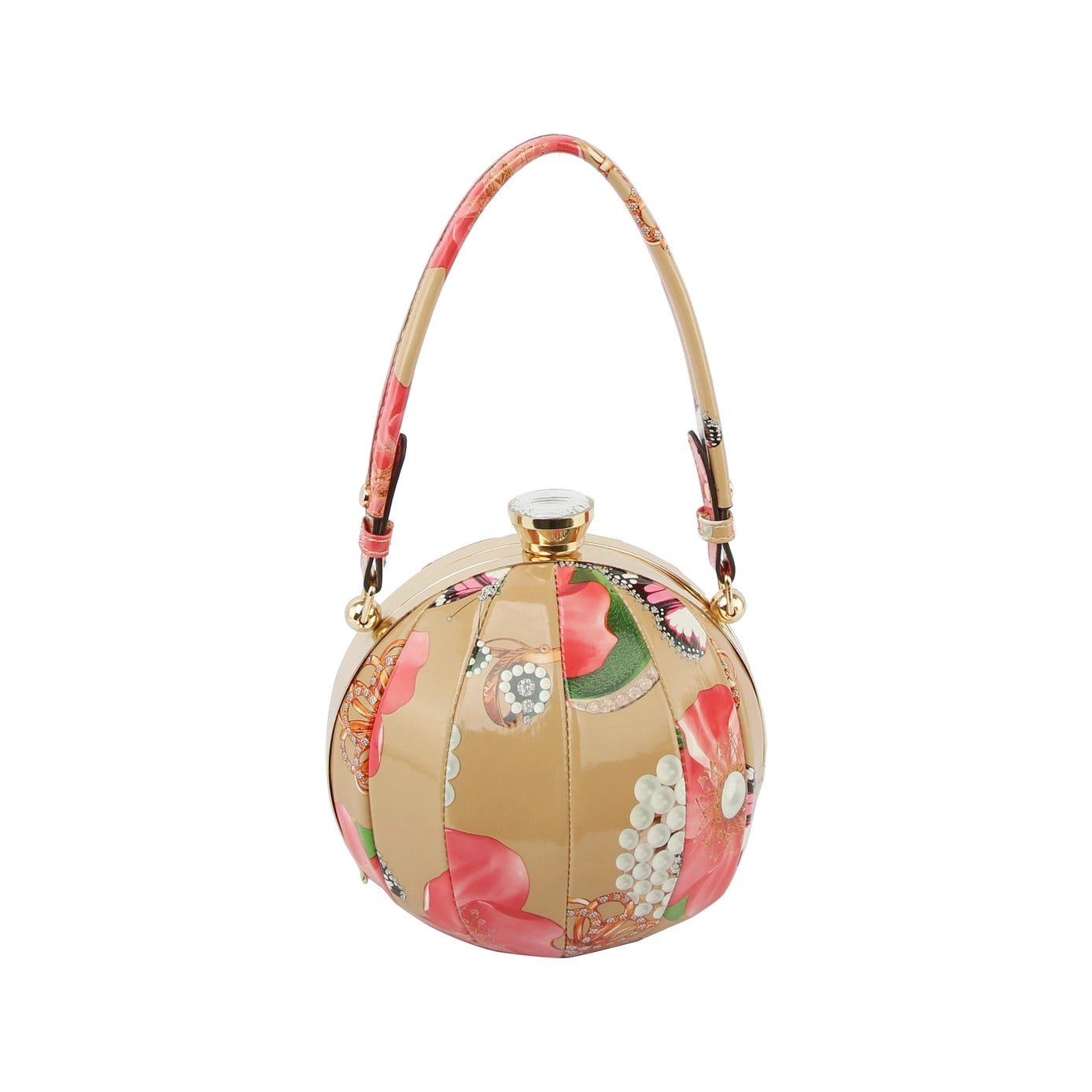 Floral Round Handbag