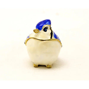 Blue Jay Trinket Box & Necklace