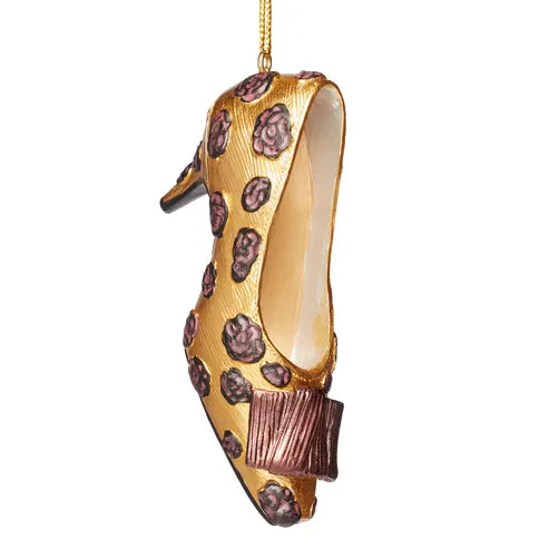 Cocoa Rose Pump Shoe Ornament