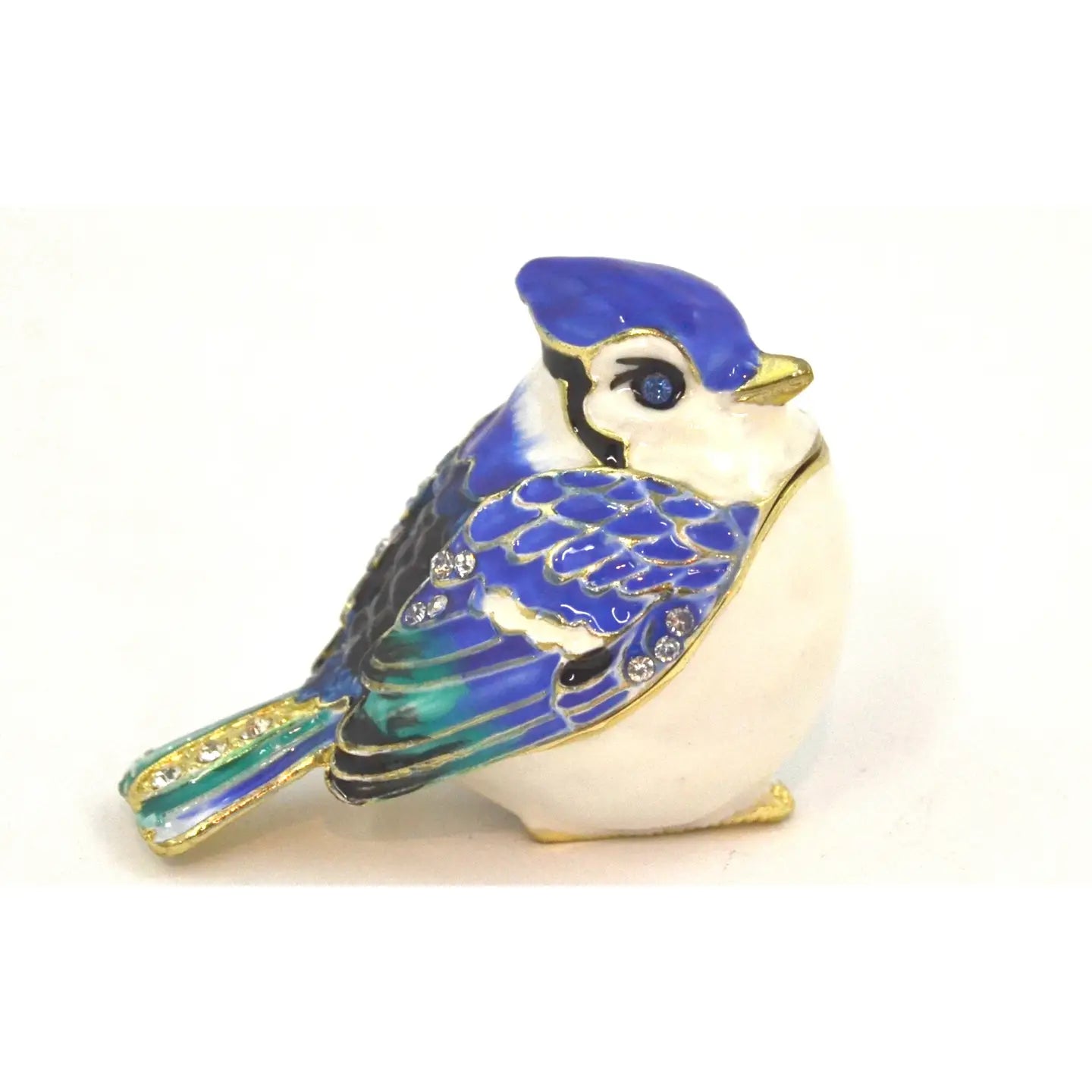 Blue Jay Trinket Box & Necklace