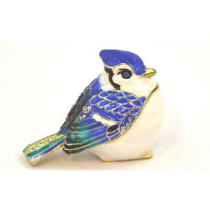 Blue Jay Trinket Box & Necklace