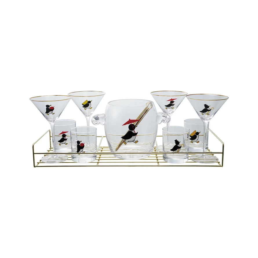 Penguin Parade Barware Set