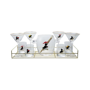 Penguin Parade Barware Set