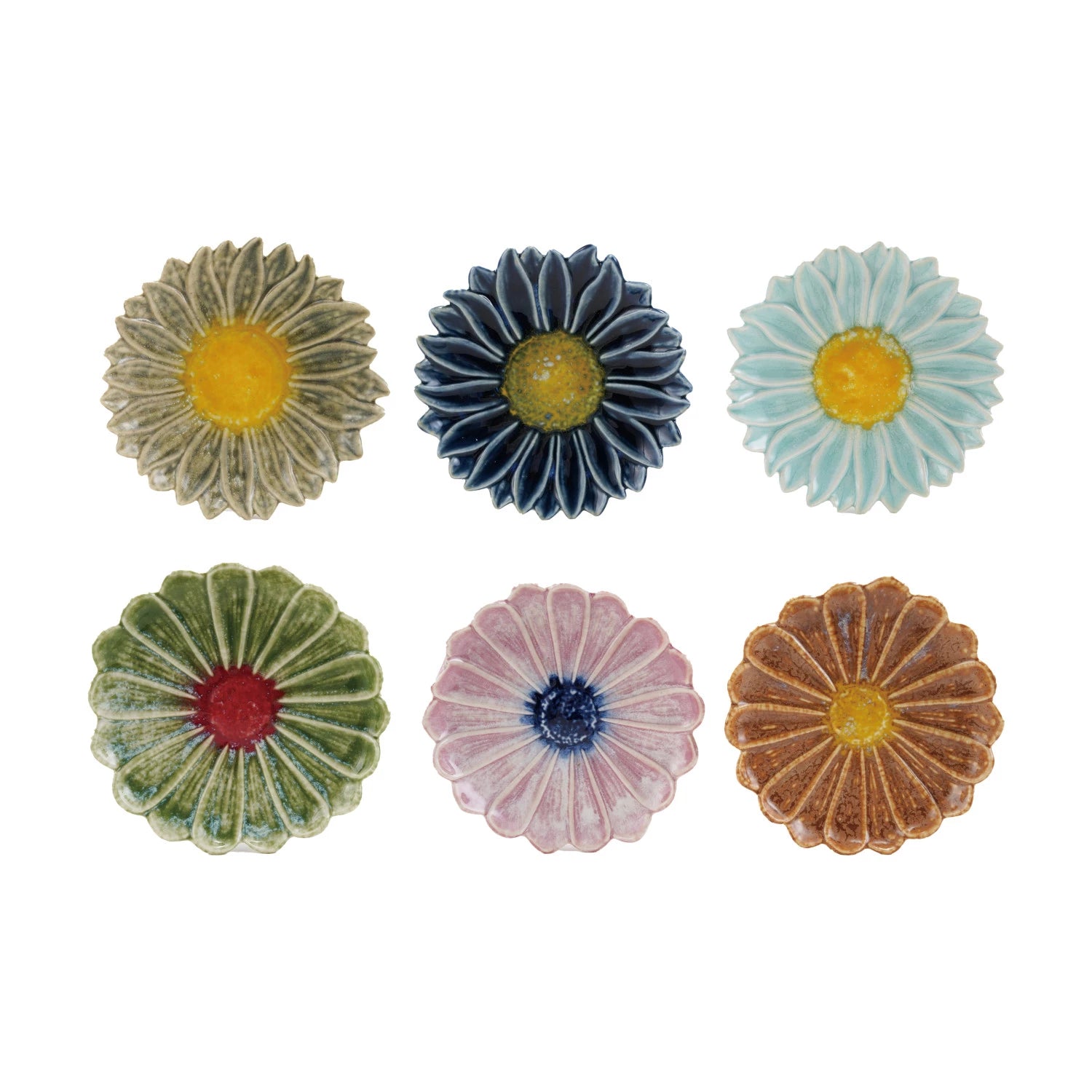 Stoneware Flower Plate