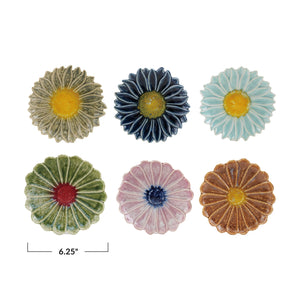 Stoneware Flower Plate