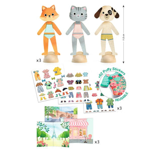 Bonjour Paris Collage Sticker Set