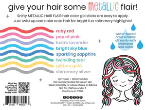 Metallic Hair Flair Gel Sticks