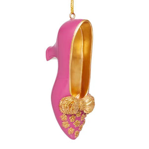 Embellished Evening Slipper Shoe Ornament