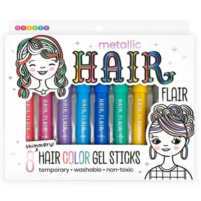 Metallic Hair Flair Gel Sticks