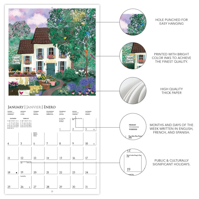 16-Month Wall Calendar 2026